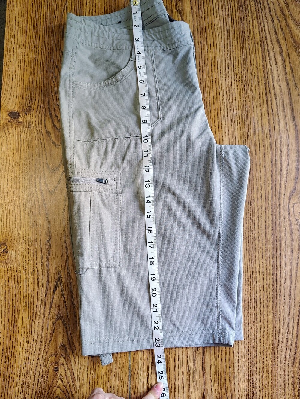 KUHL Horizon Women's Outdoor Hiking Cargo Shorts Roll Hem Stone color size 10. - Picture 13 of 15